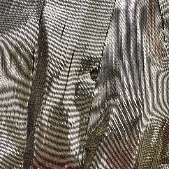 *ARCHIVE* RHODE Gold Lamè Ella Mini Dress Size S/M DEFECTS NEEDS WORK - Picture 13 of 13